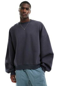 エイソス ASOS DESIGN extreme oversized sweatshirt in grey メンズ