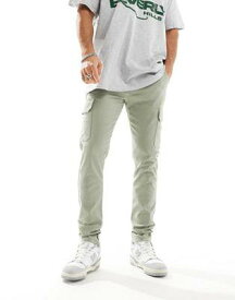 エイソス ASOS DESIGN skinny cargo trousers in sage green メンズ