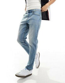 ASOS DESIGN エイソス ASOS DESGN tapered jeans in light wash blue メンズ