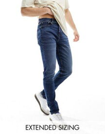 エイソス ASOS DESIGN skinny jean in vintage dark wash メンズ
