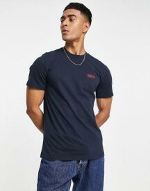 バブアー Barbour International Throttle slim fit logo t-shirt in navy exclusive to ASOS メンズ