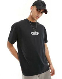 バブアー Barbour International Formula oversized t-shirt in black exclusive to asos メンズ