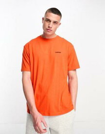 カルバンクライン Calvin Klein lounge t shirt in orange メンズ