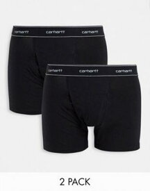 カーハート Carhartt WIP cotton 2 pack boxers in black メンズ