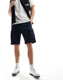 Gant ガント GANT relaxed fit twill cargo shorts in navy メンズ