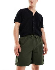 ルック New Look tech shorts in khaki メンズ
