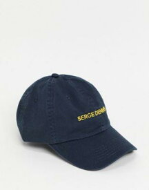 Serge DeNimes logo cap in navy メンズ