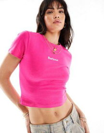 バブアー Barbour x ASOS Laurie t-shirt in pink レディース