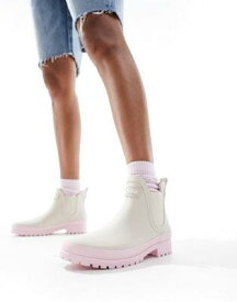 バブアー Barbour Mallow short wellington boots in stone exclusive to asos レディース