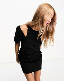 カルバンクライン Calvin Klein Jeans cutout mini dress in black - exclusive to ASOS レディース