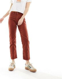 Lee Jeans リー Lee carol straight leg cord trousers in rust レディース