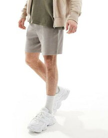 エイソス ASOS DESIGN slim waffle shorts in light brown メンズ