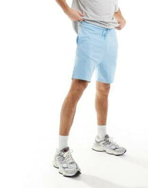 エイソス ASOS DESIGN slim fit shorts in sky blue メンズ