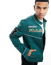 エイソス ASOS DESIGN motocross jacket in green メンズ