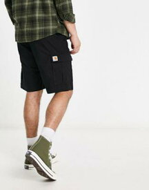 カーハート Carhartt WIP aviation slim cargo shorts in black メンズ