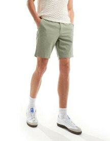 ルック New Look chino shorts in khaki メンズ
