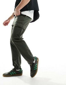 ルック New Look cargo trousers in khaki メンズ