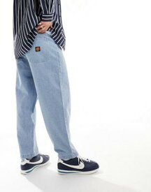 サンタ クルーズ Santa Cruz classic label straight leg denim jeans in washed stone メンズ