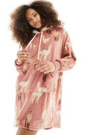 チェルシーペアーズ Chelsea Peers alpaca fleece snuggle hoody in pale pink レディース