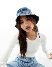 ミスシックスティ Miss Sixty logo denim bucket hat in blue レディース