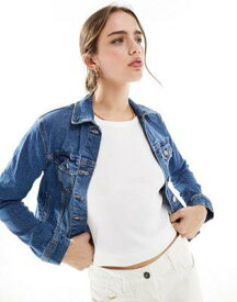 ルック New Look denim jacket in mid blue レディース