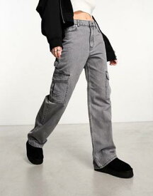 ルック New Look cargo jeans in grey レディース