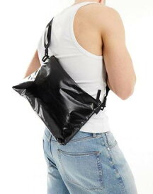 レインズ Rains Sibu Musette unisex waterproof durable crossbody bag in black ユニセックス
