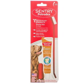 Sentry Petrodex Dental Kit for Dogs - Peanut Butter Flavor 2.5 oz Toothpaste - 8.25 ユニセックス