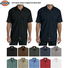 ディッキーズ Dickies Men's Shirt Short Sleeve Button Up Casual Original Uniform Workwear 1574 メンズ