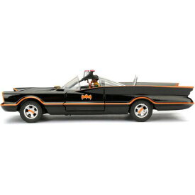 Jada 1/24 Scale Model Car Classic Batmobile Black with Batman Diecast Figure Kit