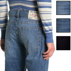 True Religion Men's Geno Slim Fit Stretch Jeans in Light Medium or Dark Wash メンズ