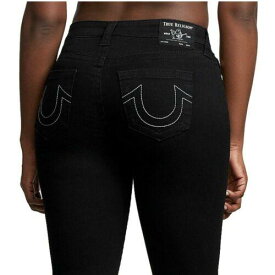 True Religion Women's Halle Super Skinny Stretch Jeans in Body Rinse Black レディース