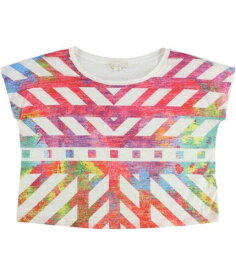 Forever 21 Womens Aztec Print Graphic T-Shirt Pink Small レディース