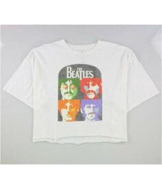 ジャンクフード Junk Food Womens The Beatles 4 Graphic T-Shirt White Large レディース