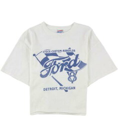 ジャンクフード Junk Food Womens Cropped Ford Flag Graphic T-Shirt レディース
