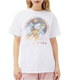 ジャンクフード Junk Food Womens NASA Graphic T-Shirt White Medium レディース