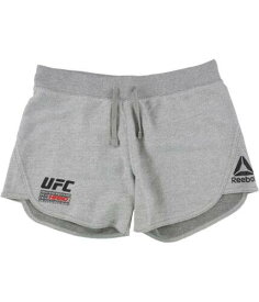 リーボック Reebok Womens UFC Fight Week Athletic Workout Shorts Grey Small レディース