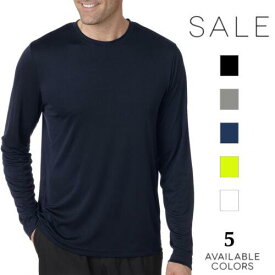 Hanes Men's Cool DRI Performance Long-Sleeve T-Shirt 482L S-3XL メンズ