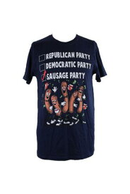Changes Navy Sausage Party Graphic-Print T-Shirt M メンズ