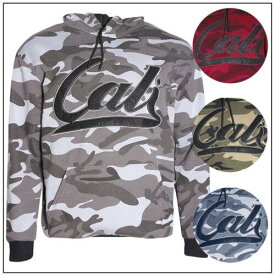 Original Deluxe Men's Camo Embroidered Hoodie Casual Fit Sweater Cali メンズ