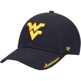 フォーセヴン Women's '47 Navy West Virginia Mountaineers Miata Clean Up Logo Adjustable Hat レディース