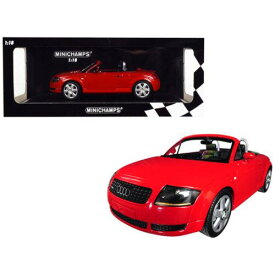 Minichamps 1/18 Diecast Model Car 1999 Audi TT Roadster Steerable Wheels Red