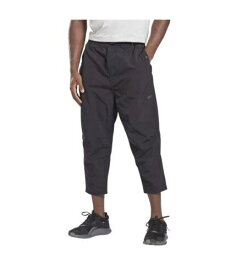 リーボック Reebok Mens Utility Crop Athletic Track Pants Black Medium メンズ