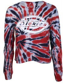ディッキーズ Dickies Girl Tie-Dye T-Shirt Juniors/Women's Long Sleeve Cropped レディース