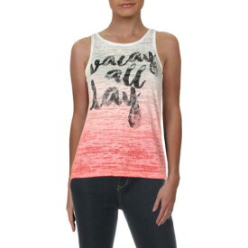 Material Girl Womens Vacay All Day Pink Tank Top Athletic Juniors XS レディース