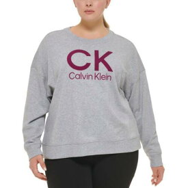 カルバンクライン Calvin Klein Performance Womens Cotton Blend Sweatshirt Athletic Plus レディース