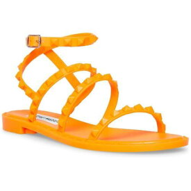 メデン Steve Madden Womens Travel Orange Jelly Flats Shoes 5 Medium (B M) レディース