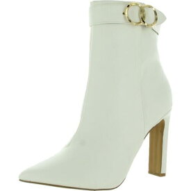 New York & Company Womens Bella White Booties Shoes 11 Medium (B M) レディース