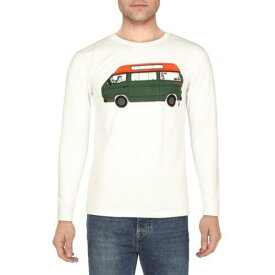 マーモット Marmot Mens White Pullover Graphic Tee T-Shirt Top S メンズ