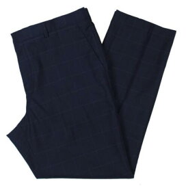 ペリーエリス Perry Ellis Portfolio Mens Navy Knit Dress Pants Trousers 36/30 メンズ